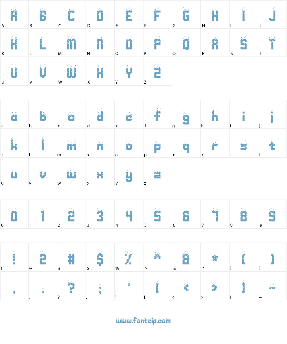 Nightmare Codehack Font Character